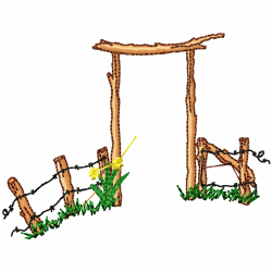 Garden Barriers Embroidery Design 1 Garden Barriers Embroidery Design 1